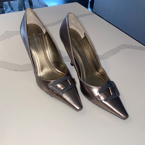 BCBGeneration New Pewter Heel with Silver Accessory Size 8 - Picture 5 of 6